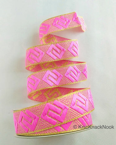 Greek Key Jacquard Trim, Approx 28mm Wide, Decorative Trim